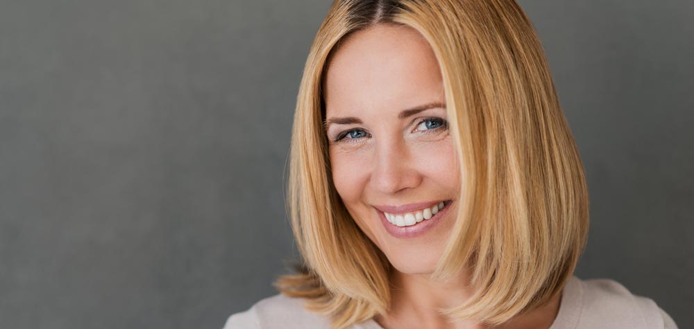 Woman smiling